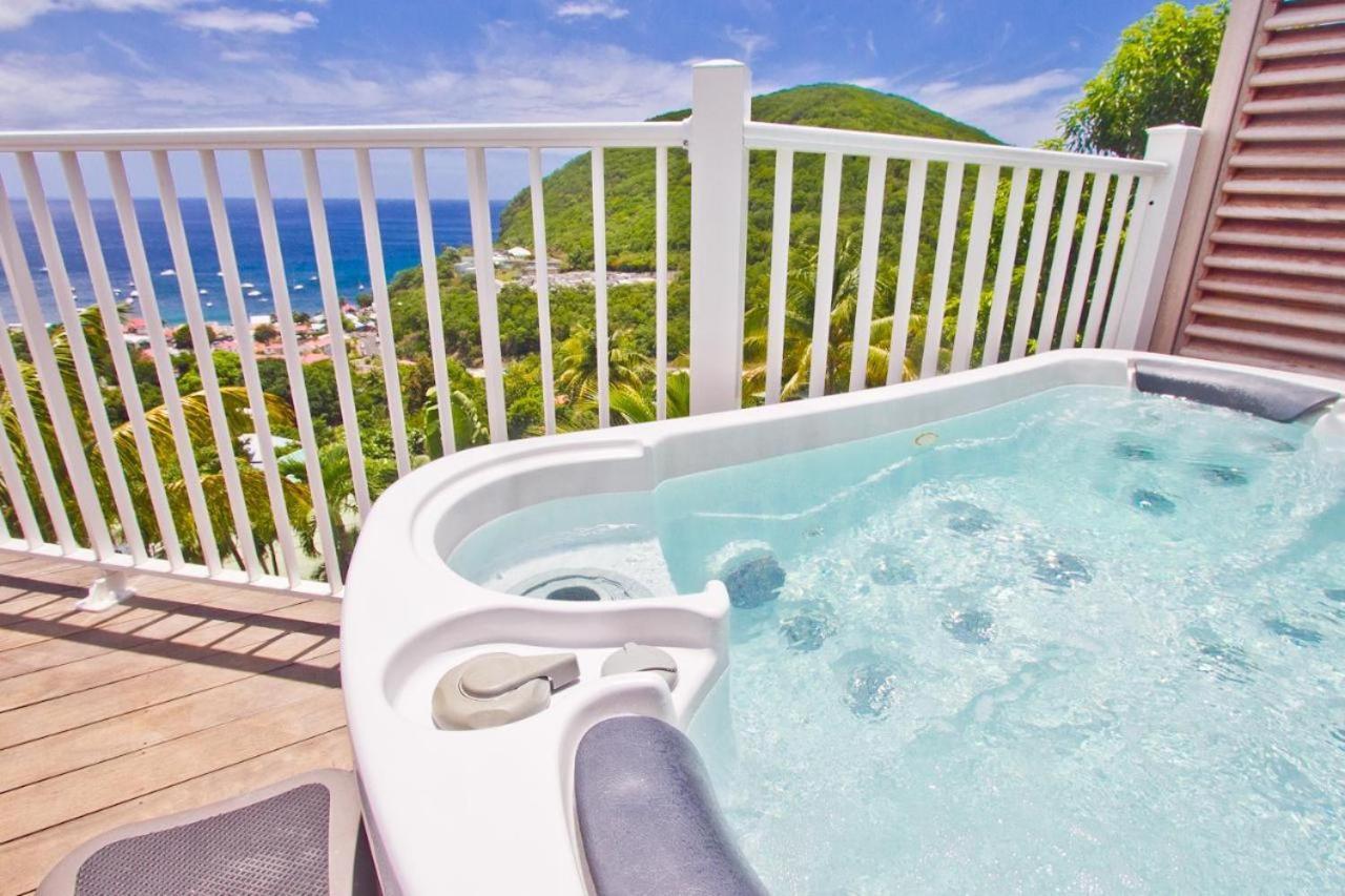 Appartement Duplex Vue Mer Jacuzzi Prive Deshaies Bagian luar foto
