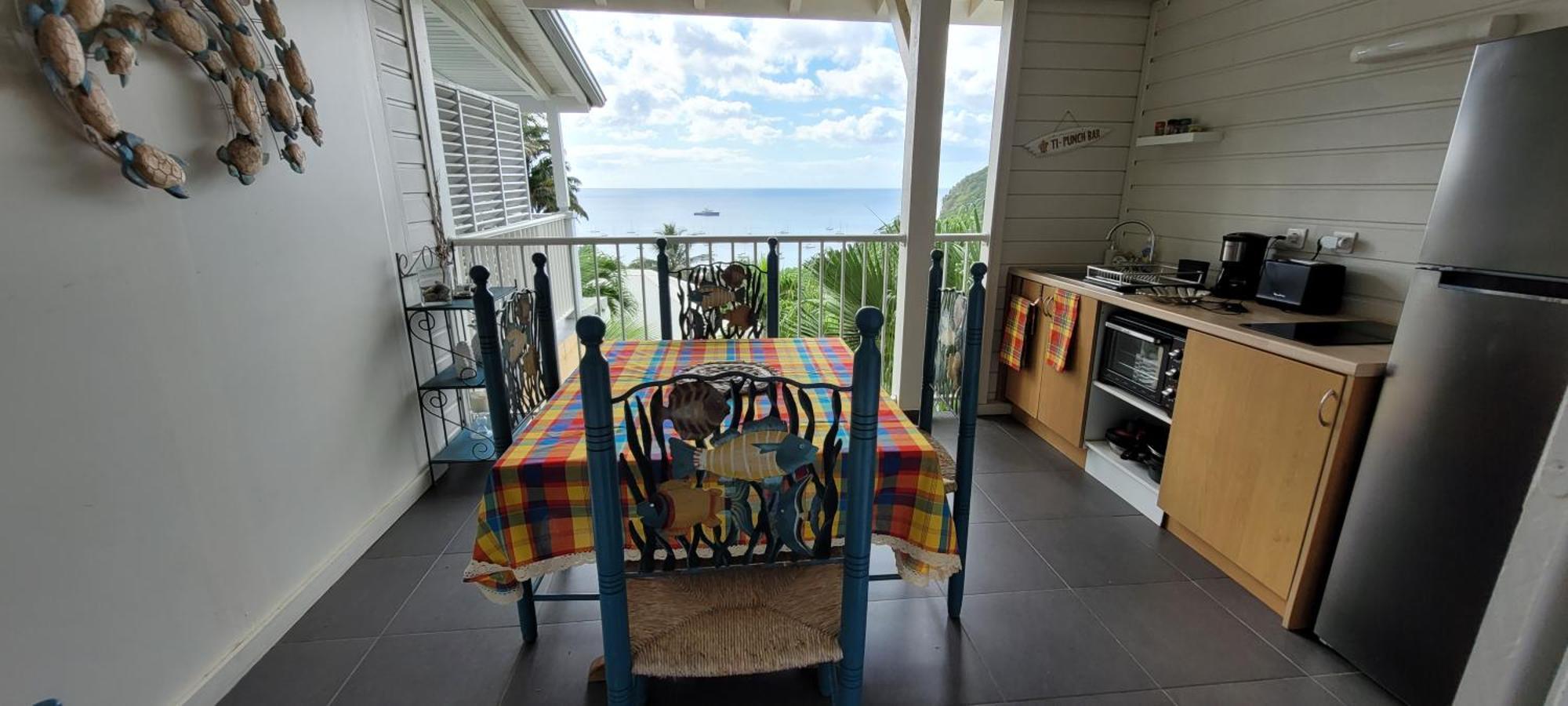 Appartement Duplex Vue Mer Jacuzzi Prive Deshaies Bagian luar foto